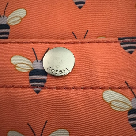 FOSSIL Bumble Bee Crossbody Messenger Shoulder Bag - Picture 3 of 10